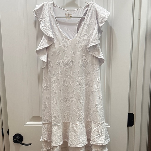 Lilly Pulitzer Dresses & Skirts - Lilly Pulitzer Med Luxletic UPF 50+ Rally Tennis Dress in Resort White.